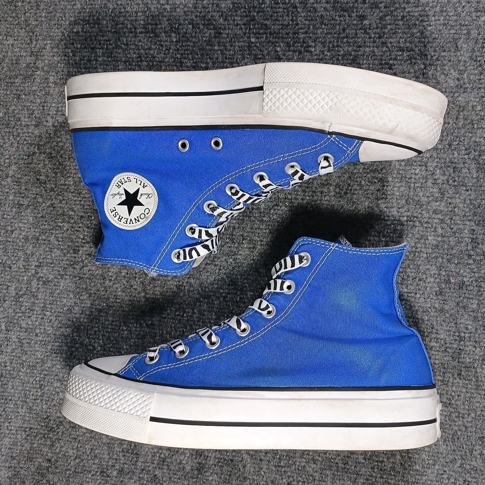 Converse Chuck Taylor All Star Lift High Top Women Size 9 Blue Canvas Platform - Picture 5 of 7